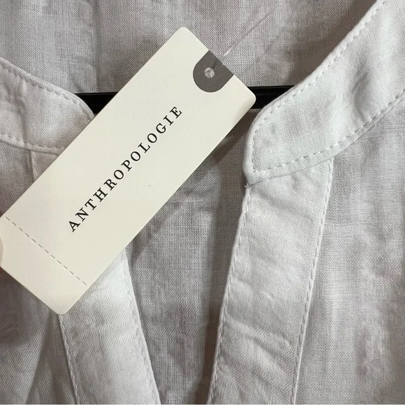 Anthropologie White Sleeveless Blouse‎ Medium - Picture 3 of 5